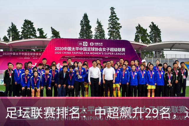 足坛联赛排名：中超飙升29名，进步最大，排第88！英超第1沙特41